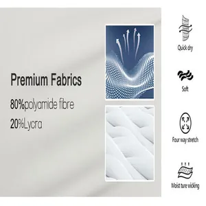Close-up detail of premium moisture-wicking and four-way stretch fabric for yoga shorts