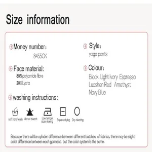 High elasticity yoga pants material specifications and professional washing care guide
