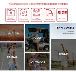 Robe de tennis polyvalente pour la course, le golf et les loisirs quotidiens