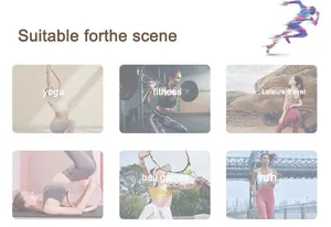 Collage montrant l'utilisation polyvalente de l'ensemble de yoga taille haute en sport.