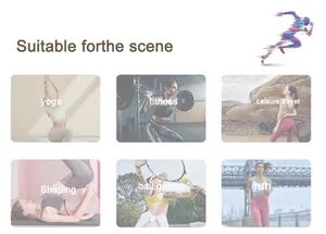 Sports bra usage scenes for yoga, fitness, running and leisure travel
