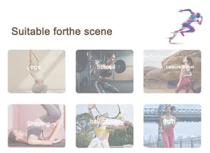 Diverse scene d'uso per top sportivo da donna per yoga e fitness a asciugatura rapida e traspirante
