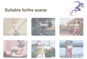 Lifestyle scenarios showing high-waist yoga shorts for yoga, fitness, and running