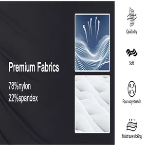 Fabric detail: 78% nylon 22% spandex breathable bodysuit with quick dry and soft touch.