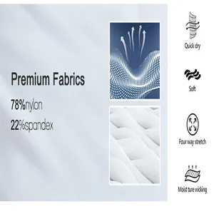 Detailed view of premium 78% nylon 22% spandex fabric for yoga pants with quick-dry feature.