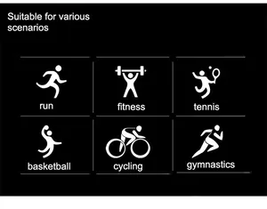 Iconos deportivos que ilustran el uso del traje de sauna para correr y hacer fitness