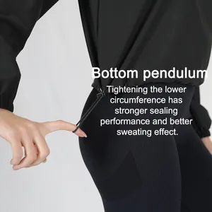 Veste de sudation pour femmes avec cordon de serrage pour un meilleur effet thermique
