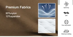 Detail shot of brown 90% nylon 10% spandex quick-dry moisture-wicking yoga fabric