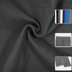 Pantaloni yoga a costine senza cuciture a vita alta con coulisse in nylon spandex