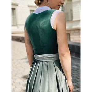 Back view of a high-quality traditional German Dirndl dress for Munich Beer Festival events