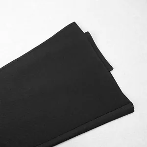 Close-up detail of high-quality black elastic bandage fabric with durable stitching