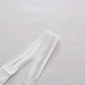 Detailed macro shot of pure white lace fabric texture on an elegant tea break dress tie