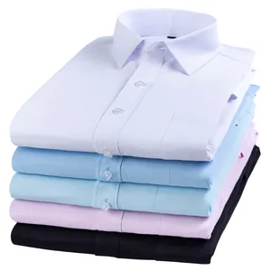 Lot de chemises professionnelles à manches longues pour hommes en plusieurs couleurs