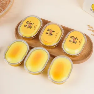 Juego de 6 modelos realistas de pan de queso de PU de rebote lento en cajas transparentes