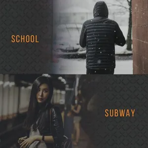 Detail view showing the heated jacket used in daily school and subway scenarios