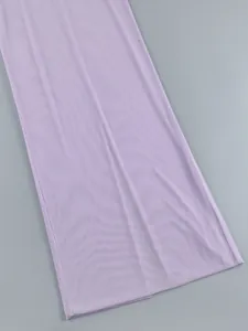 Close-up detail of light purple mesh fabric texture for elegant sexy evening long dress