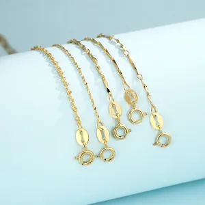 Vari modelli di collane in argento sterling 925 placcate in oro 18 carati per donna