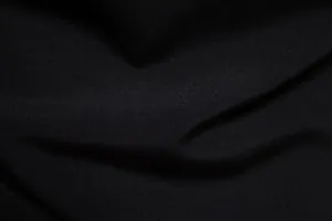 Close-up macro view of high-quality black textile fabric texture of men's shirt