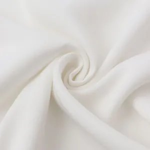 Close-up of high-quality white breathable fabric for men's casual shirts