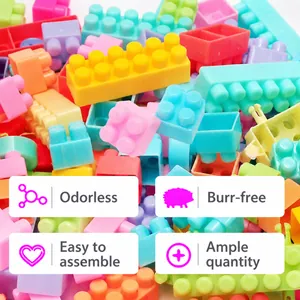 Set di mattoncini colorati educativi per il gioco creativo e montaggio dei bambini