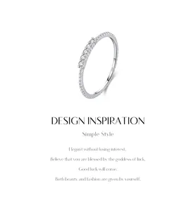 Detailweergave van de S925 zilveren kralenring met moissanite stenen in D-kleur design.