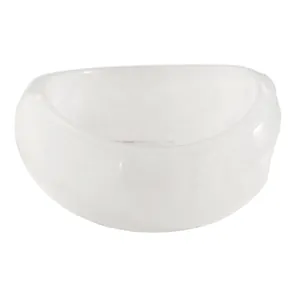 Detailed macro view of a vintage white marbled resin bangle with smooth acrylic finish