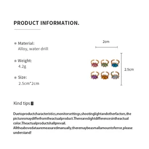 Produktdatenblatt für ovalen offenen Ring mit Legierung und Wasserbohrer-Details
