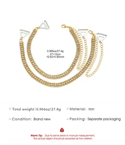 Detailed product information for gold rhinestone bra straps with size and weight