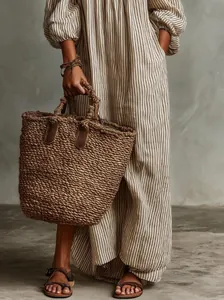 Elegant striped off-shoulder maxi dress for women featuring a casual boho style