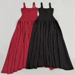 Back view detail of elegant bandage evening dresses in deep red and black colors