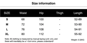 Detailed size guide for the blue plaid mesh high waist puffy skirt with measurements