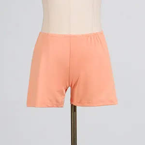 Eleganti pantaloncini estivi color pesca corallo per donna con comodo elastico in vita