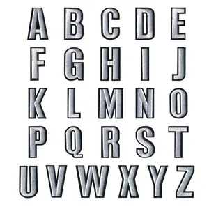 Toppe Ricamate Con Lettere Numeri Inglesi Da Stirare Applicazioni In Tessuto Per Abbigliamento Borse Cappelli DIY Accessori