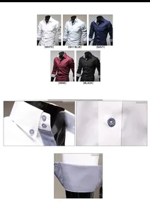 Dettaglio camicia uomo slim fit con profili in tessuto vichy a contrasto e bottoni decorati