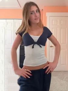 Trendy navy blue short sleeve tie-front shrug bolero cover-up for summer fashion style