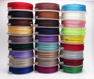 1,5 mm geflochtene Kordel Farbtabelle für DIY-Schmuck und Halsketten