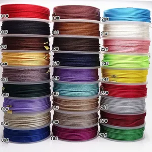 Mehrfarbige 1.5mm Nylon Maisschnur Spulen für DIY-Schmuckherstellung und Flechtarbeiten