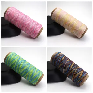 Sélection de cordon de cire dégradé de 0,5 mm pour le tissage de bijoux DIY et l'artisanat