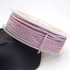 Close-up of 1.5mm dragon pattern braided cord for jewelry making