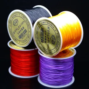Carretes de hilo de cristal elástico multicolor para hacer joyas y pulseras de cuentas