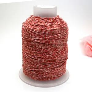 Große Spule 1,2 mm bunter, unelastischer handgedrehter Baumwollfaden für DIY-Schmuck