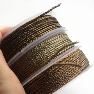 Premium 1.5mm mixed-color dragon pattern braided cord for DIY jewelry and crafts
