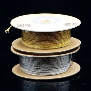 Metallisches Schmuckgarn Gold Silber Draht Unelastische Kordel Für DIY Armband Weben King Kong Knoten Jadeschnur