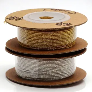 Gold- und Silberfarbenes 1,0mm Metallic-Garn für DIY-Schmuck und Armbänder