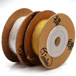 Hochwertiges 1,0 mm Gold- und Silbergarn auf Spulen für DIY-Schmuck und Armbänder