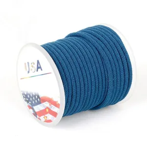 Premium dark blue Milanese cord spool for DIY jewelry making and necklace crafts