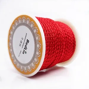 Red 2.5mm dragon pattern cord roll for DIY necklaces and pendants jewelry making color 09#