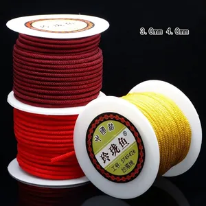 Nylon Braided Cord Round Rope For DIY Jewelry Making Necklace Bracelet Pendant Cord Accessories Woven Craft Thread