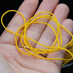 Reißfeste 1,0 mm gelbe Mambo-Schnur für DIY-Perlenschmuck und Weben
