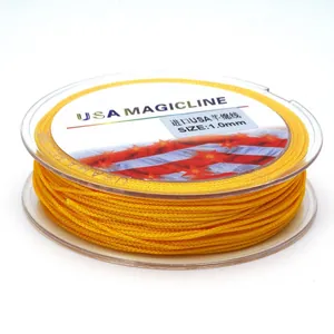 Hochwertige 1,0 mm gelbe Mambo-Kordelrolle für DIY-Schmuckherstellung und Bastelprojekte